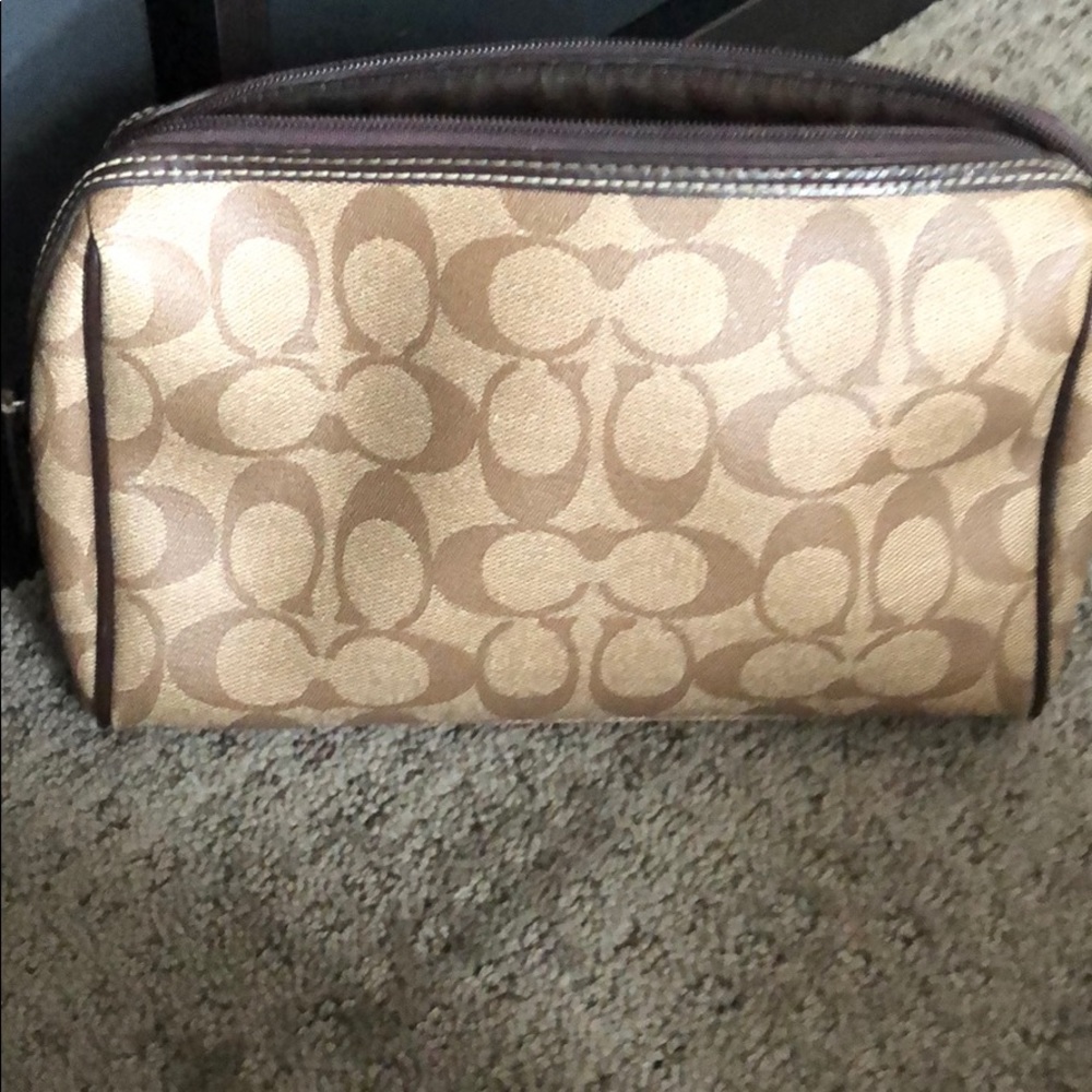 Coach makeup bag
